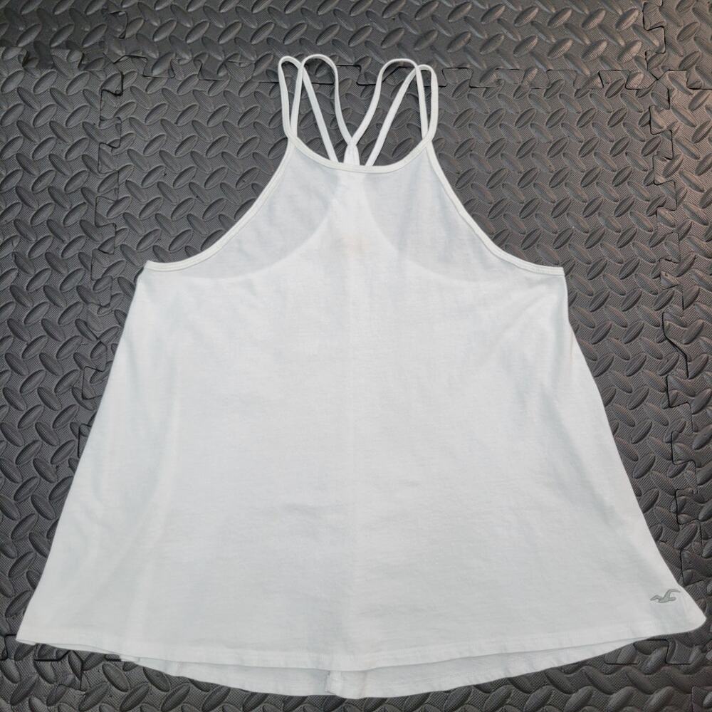 Hollister Tank Top Small Flowy Racerback Casual Summer Neutral Basic Y2K Casual